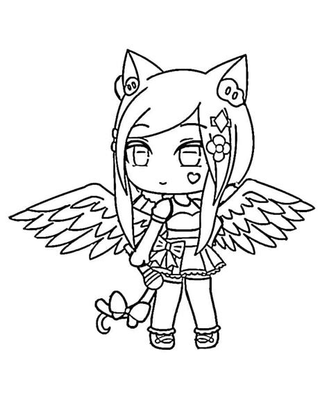 Gacha Life Free Printable Coloring Page Download Print Or Color