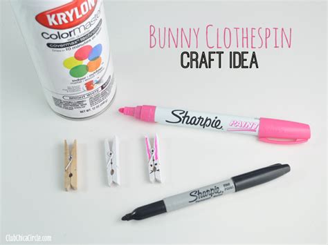 Bunny Clothespins DIY | Club Chica Circle - where crafty is contagious