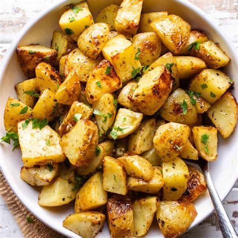 Roasted Mediterranean Potatoes With Lemon And Oregano Lavender And Macarons