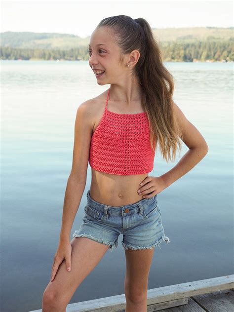 Girls Boho Halter Top Crochet Pattern Crochet Top Etsy