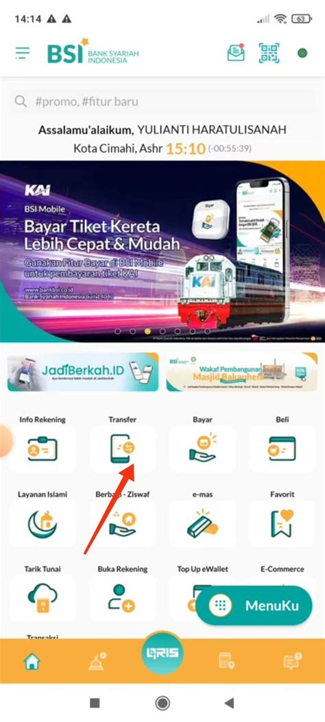 Cara Transfer Antar Bank Via Bi Fast Bsi Mobile Banking Tongbos