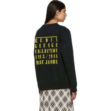 Marc Jacobs Black Redux Grunge Bootleg Sweatshirt Marc Jacobs