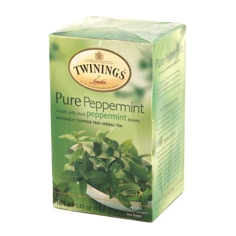 Twinings Pure Peppermint Herbal Tea Bags 20s Brits R U S