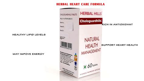 Heart Health Supplement Chologuardhills 60 Tablets Herbal Hills