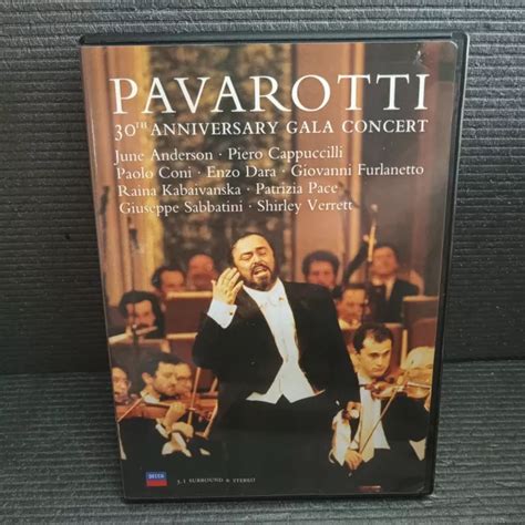 Luciano Pavarotti 30th Anniversary Gala Concert Dvd Uk Region 0 Decca Eur 642 Picclick It