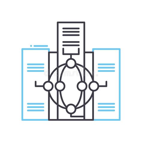 Nuclear Fuel Line Icon Outline Symbol Vector Illustration Concept
