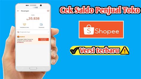 Cara Cek Saldo Penjual Di Shopee Terbaru Youtube