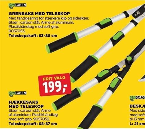 Garden hække eller grensaks med teleskop tilbud hos jem fix