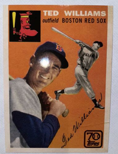 Topps Series Topps Double Headers Tdh Ted Williams Boston