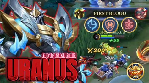 Mvp Uranus New Tank Item And Emblem Set Up Top Global Build Mlbb