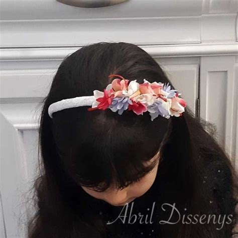 Diadema Flor Lateral Eva Abril Dissenys Flores En El Pelo Online