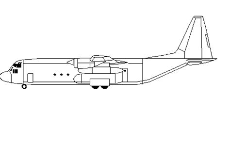 Aircraft Side View Details Cadbull