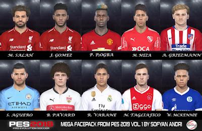 PES 2018 Mega Facepack From PES 2019 Vol 1 By Sofyan Andri Patch PES