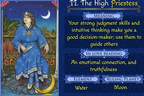 The High Priestess Tarot Meaning: Upright and Reversed - Tarot Technique