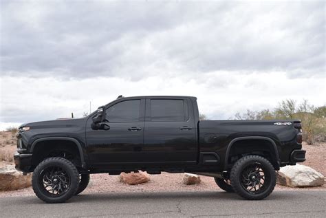 2021 Used Chevrolet Silverado 2500hd Lifted 2021 Chevy 2500hd Duramax Ltz Midnight Pkg At