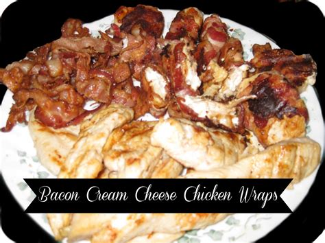 Bacon Cream Cheese Chicken Wraps