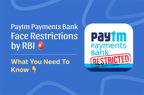 Paytm Payment Bank Face Restrictions By Rbi What You Need To Know