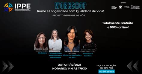 Workshop Rumo A Longevidade Qualidade De Vida Online Sympla