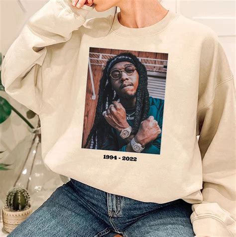 Vintage Migos Takeoff Rapper Sweatshirt Rest In Peace TakeOff