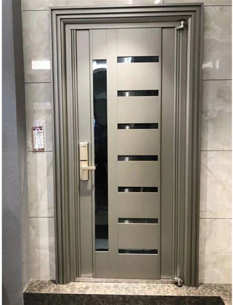 Steel Entrance Main Door Design Modern Security Stainless Steel Door