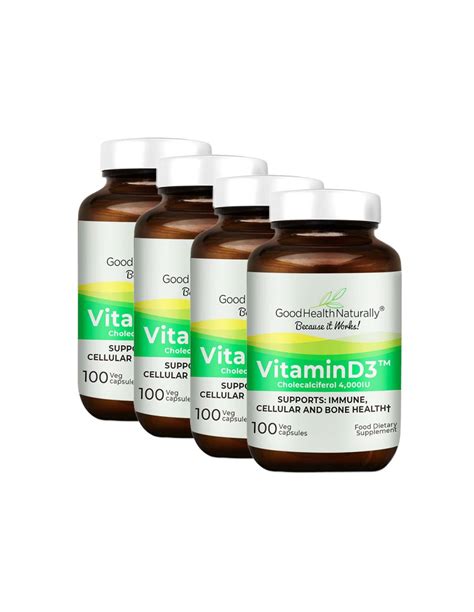 Vitamin D3 4000 IU Buy 3 Get 1 FREE