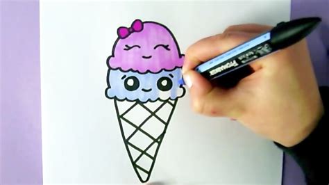 COMMENT DESSINER UNE GLACE KAWAII DESSIN FACILE