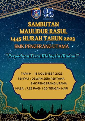 BUKU PROGRAM SAMBUTAN MAULIDUR RASUL 1445H TAHUN 2023 Nur Ain Flip