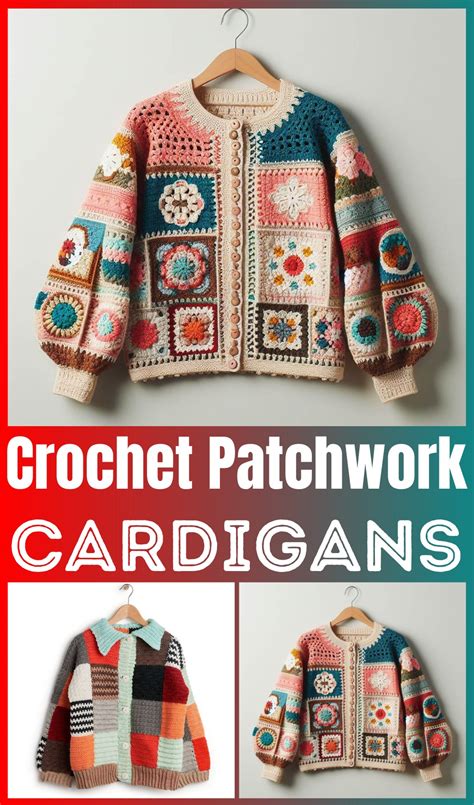 Best Free Crochet Patchwork Cardigan Patterns DIY Crafts