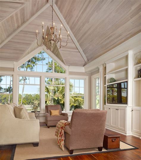 Stained Beadboard Porch Ceiling Love The Bead Board Ceiling With Can