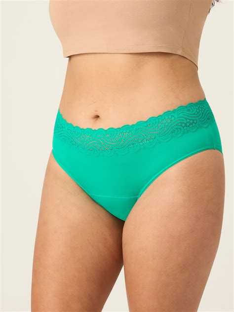 Menstruační kalhotky Modibodi Sensual Hi Waist Bikini Moderate Heavy Jade MODI J
