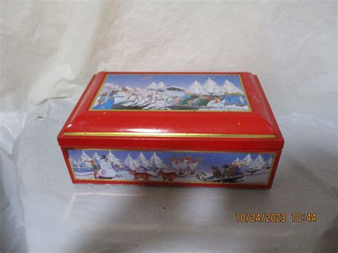 Vtg E Otto Schmidt Lebkuchen Honig Numberg Biscuit Cookie Tin