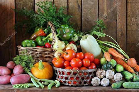 Fresh Vegetables In Basket