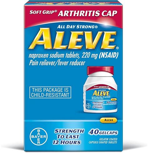 Amazon Aleve Soft Grip Arthritis Cap Gelcaps Naproxen Sodium