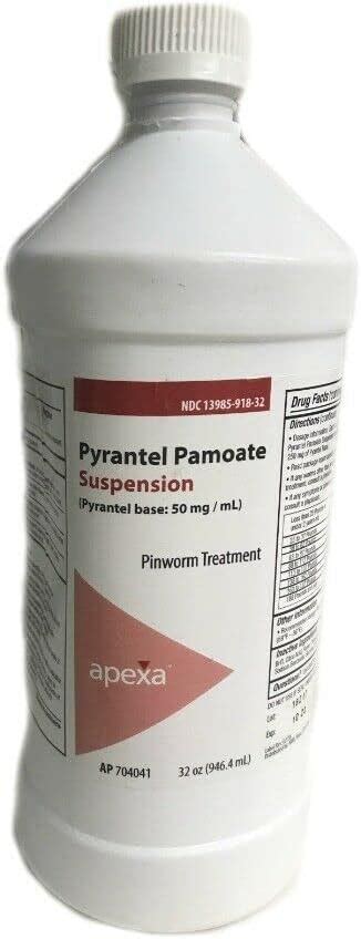 Amazon Apexa Pyrantel Pamoate Suspension Mg Ml Ounce Pet