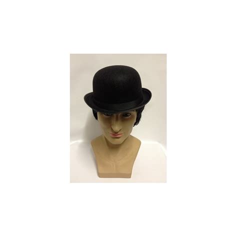 Black Felt Bowler Hat