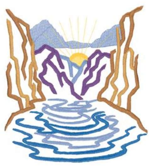 canyon outline machine embroidery design embroidery library