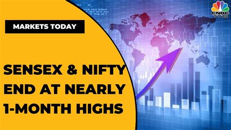 Stock Market Highlights Sensex And Nifty End At Nearly 1 Month Highs