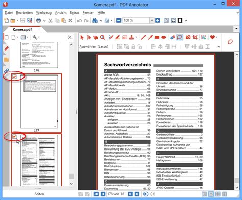 So löschen Sie mehrere Seiten aus einem PDF Dokument PDF Annotator