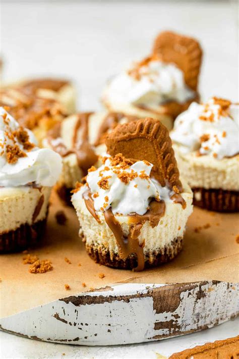 Delicious Mini Biscoff Cookie Cheesecakes Lauren Fit Foodie