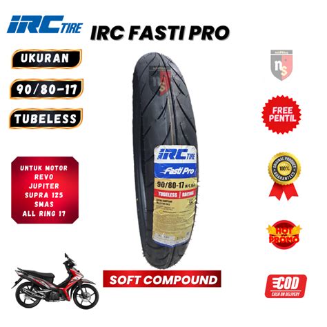 Jual Ban Motor Matic RACING COMPOUND IRC FASTI PRO 90 80 Ring 14