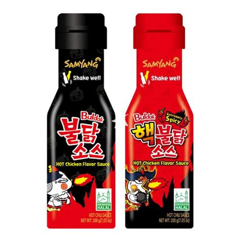 Buy Samyang Buldak Hot Chicken Flavour Sauce G X Bottles Extremely Spicy Spicy Flavour