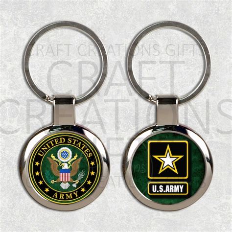 Army Keychain Etsy