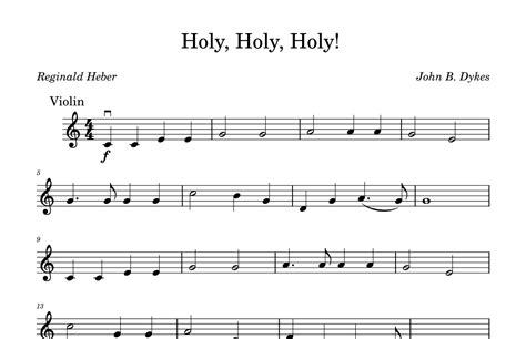 Holy Holy Holy Arr Mj Critzer Sheet Music Reginald Heber