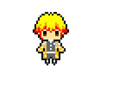 Simple zenitsu pixel art