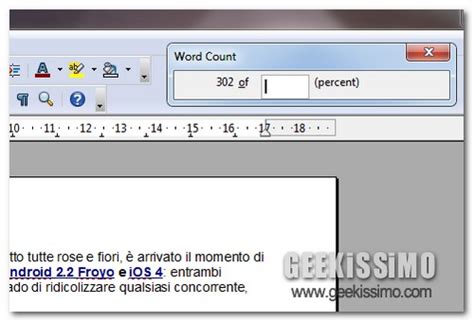 OpenOffice Aggiungere Un Contatore Di Parole Automatico In Writer