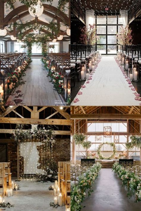 Top Rustic Indoor Wedding Arches And Aisle Ideas For Ceremony