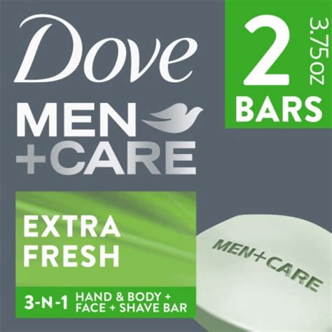 Dove Men Care Extra Fresh 3 In 1 Cleanser For Body Face And Shaving Bar