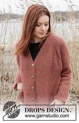 Ravelry 245 21 Copper River Cardigan Pattern By DROPS Design