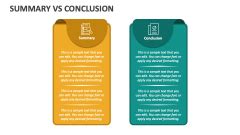 Summary Vs Conclusion PowerPoint Presentation Slides PPT Template