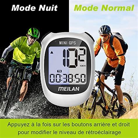 MEILAN M3 Mini GPS Compteur de Vélo Multifonction Ordinateur de Vélo